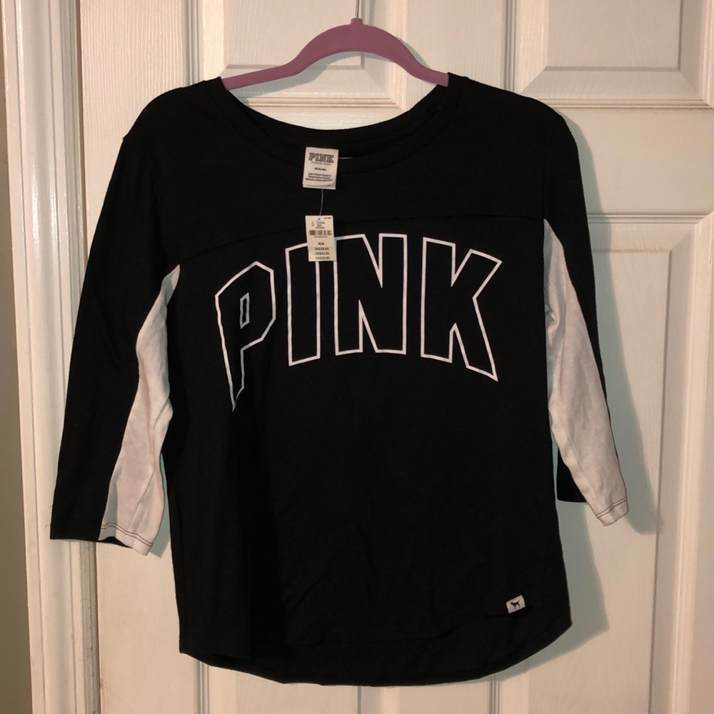 PINK T-shirt with 3/4 sleeve length